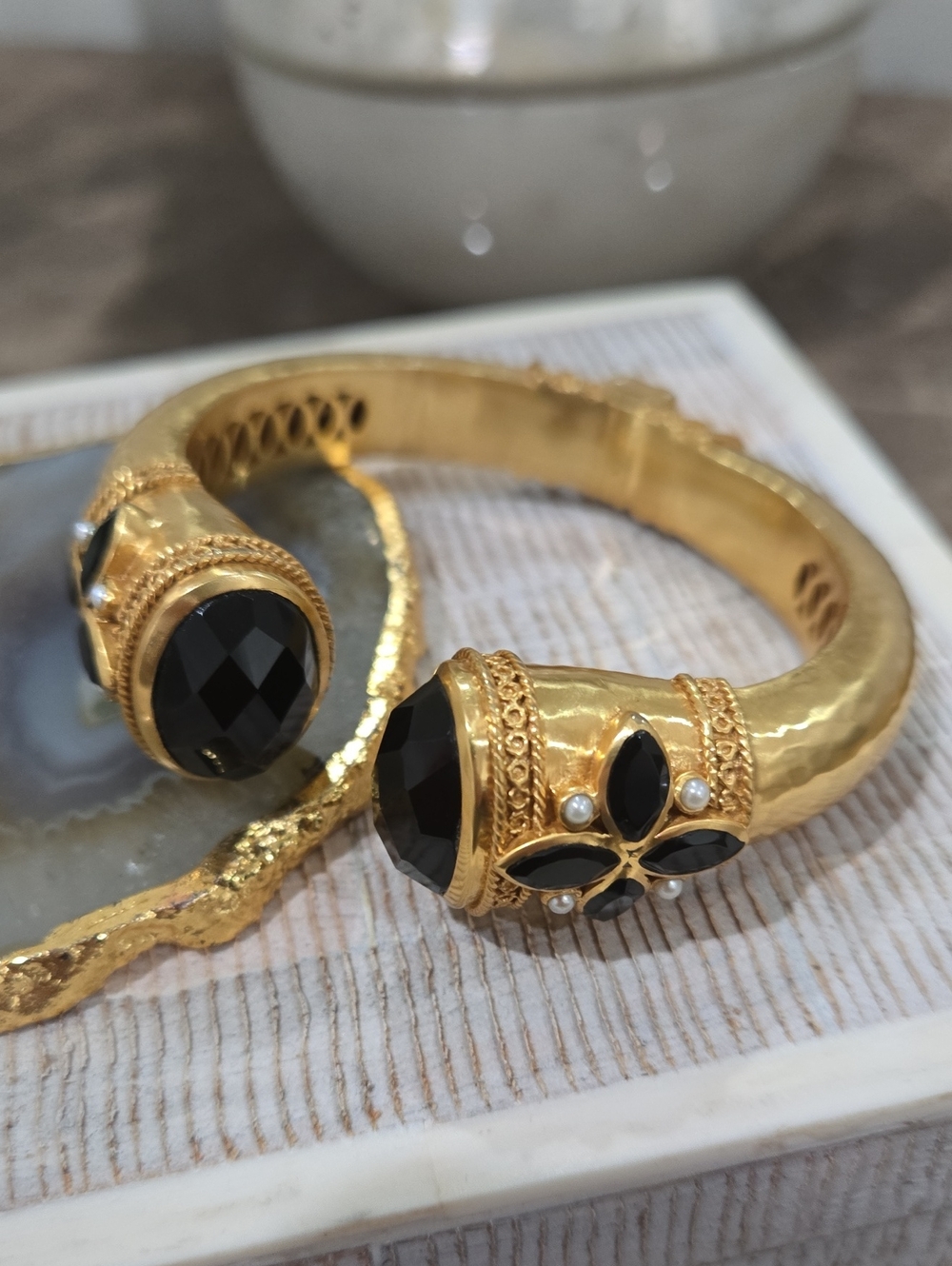 NEW!! Julie Vos Monaco Cuff in Obsidian Black, NWT